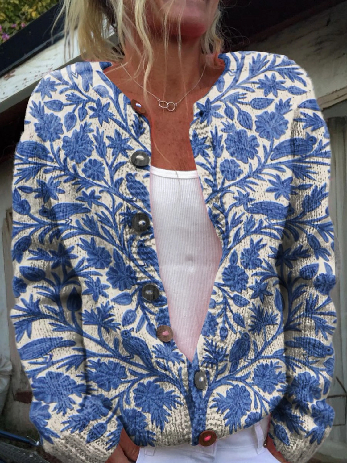 Nora | Vintage Floral Cardigan