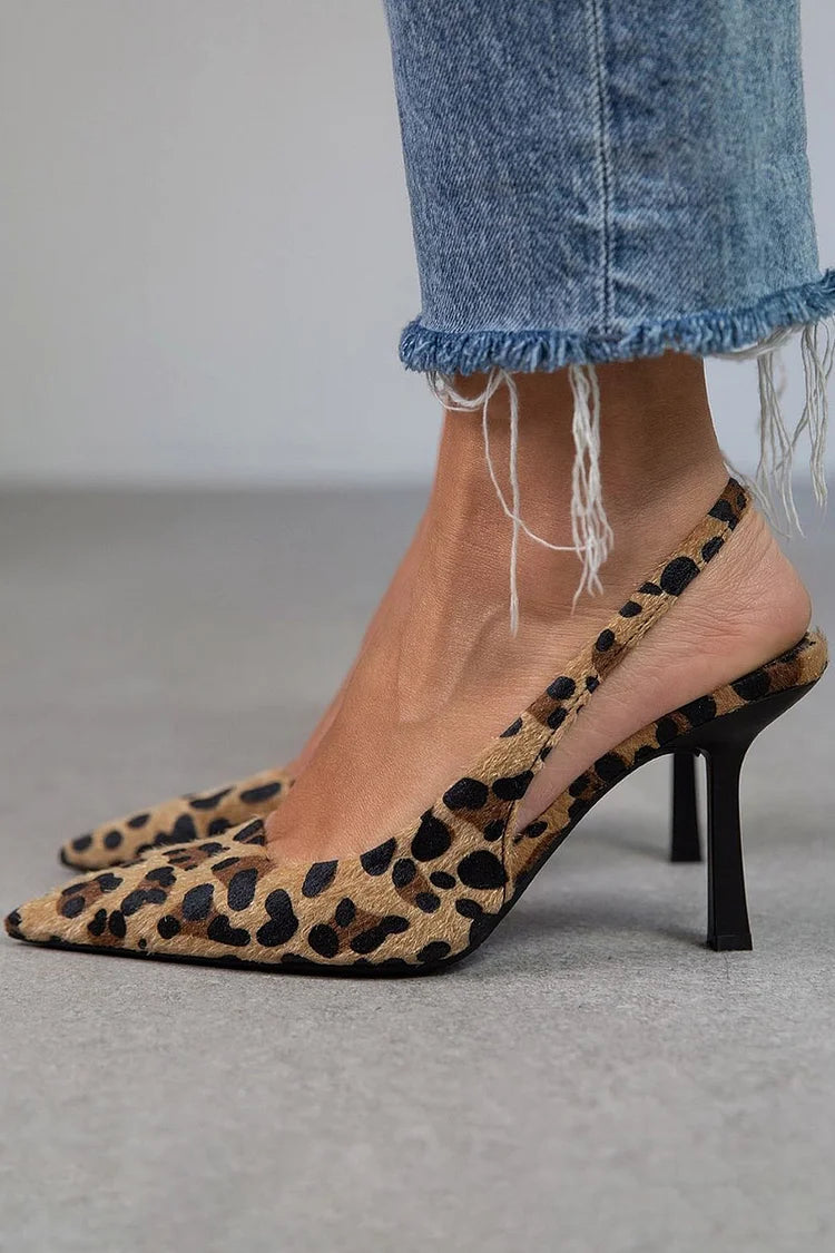 Ambra | Leopard Print Slingback