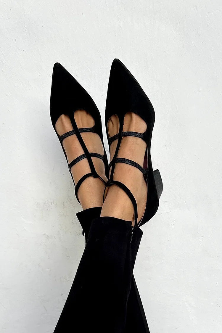 Giada | Pointed Strap Heels