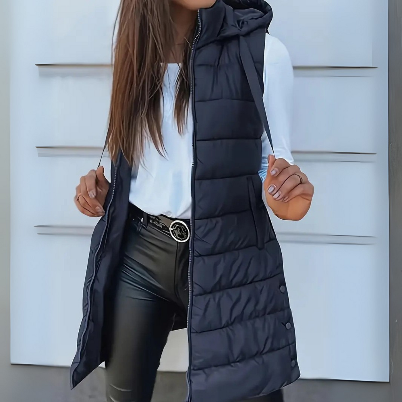 Rain | Long Puffer Vest