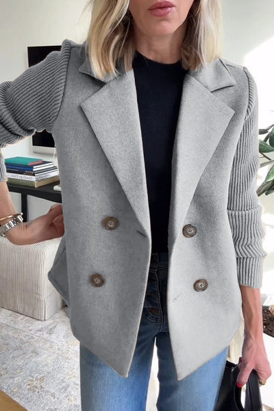 Aria | Women’s Double-Breasted Knit Blazer