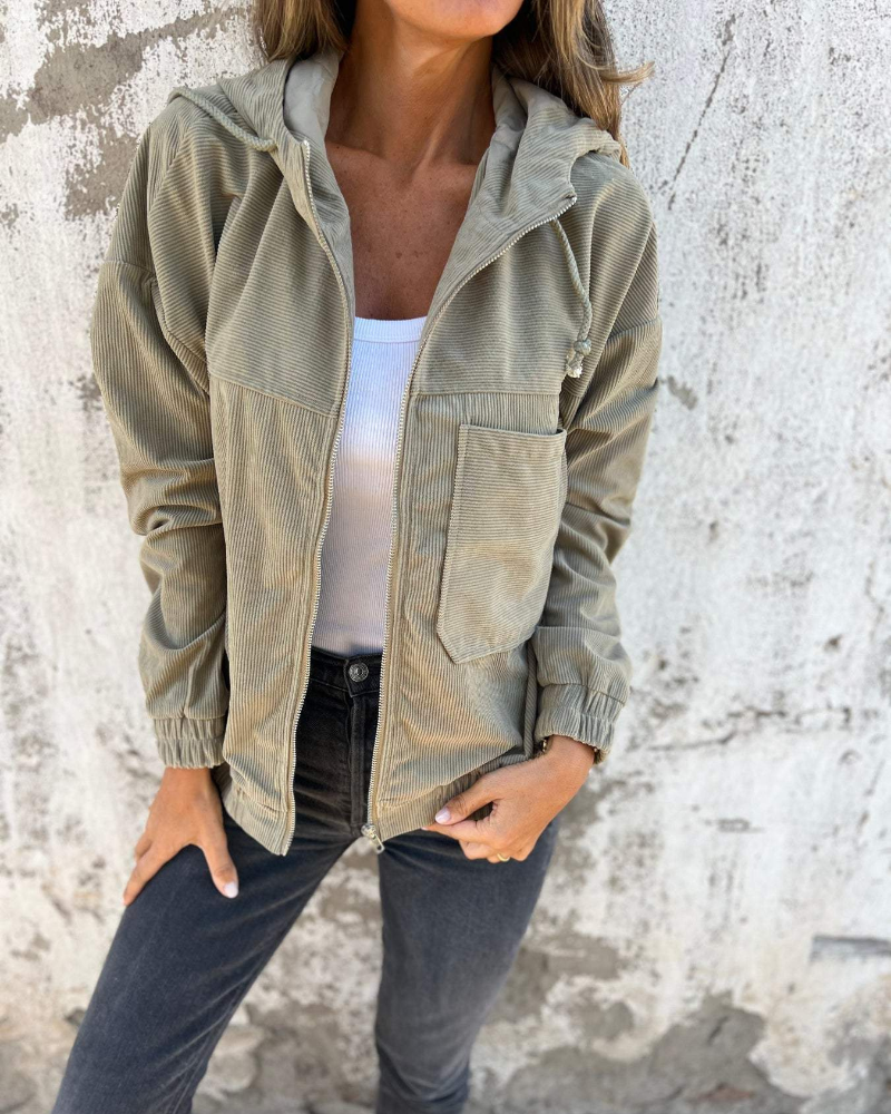 Harper | Women’s Corduroy Button-Up Jacket