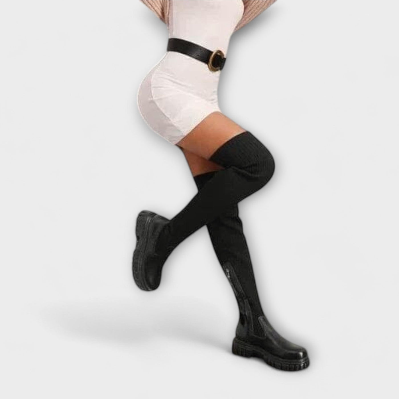 Lureva | Overknee Boots with Chunky Sole