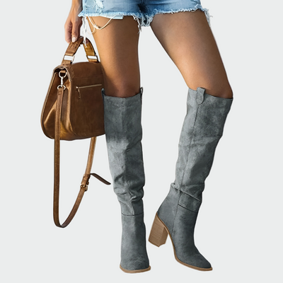 Diane | Knee-High Leather Orthopedic Boots
