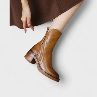 Garciel | Leather Ankle Boots