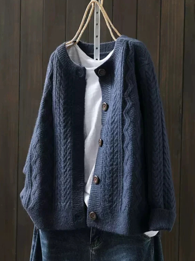Lorenza - Cable Knit Cardigan