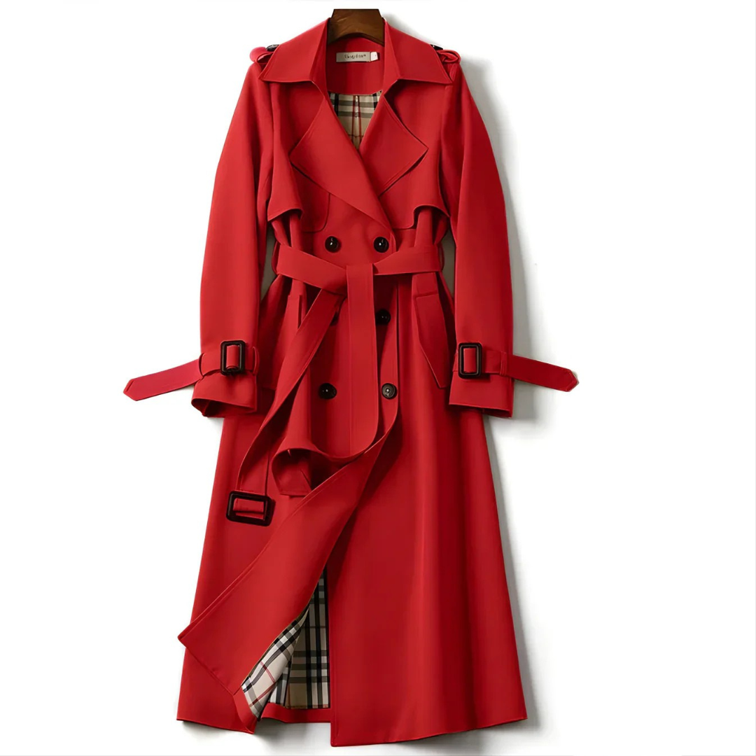 Elara | Women’s Classic Double-Breasted Trench Coat