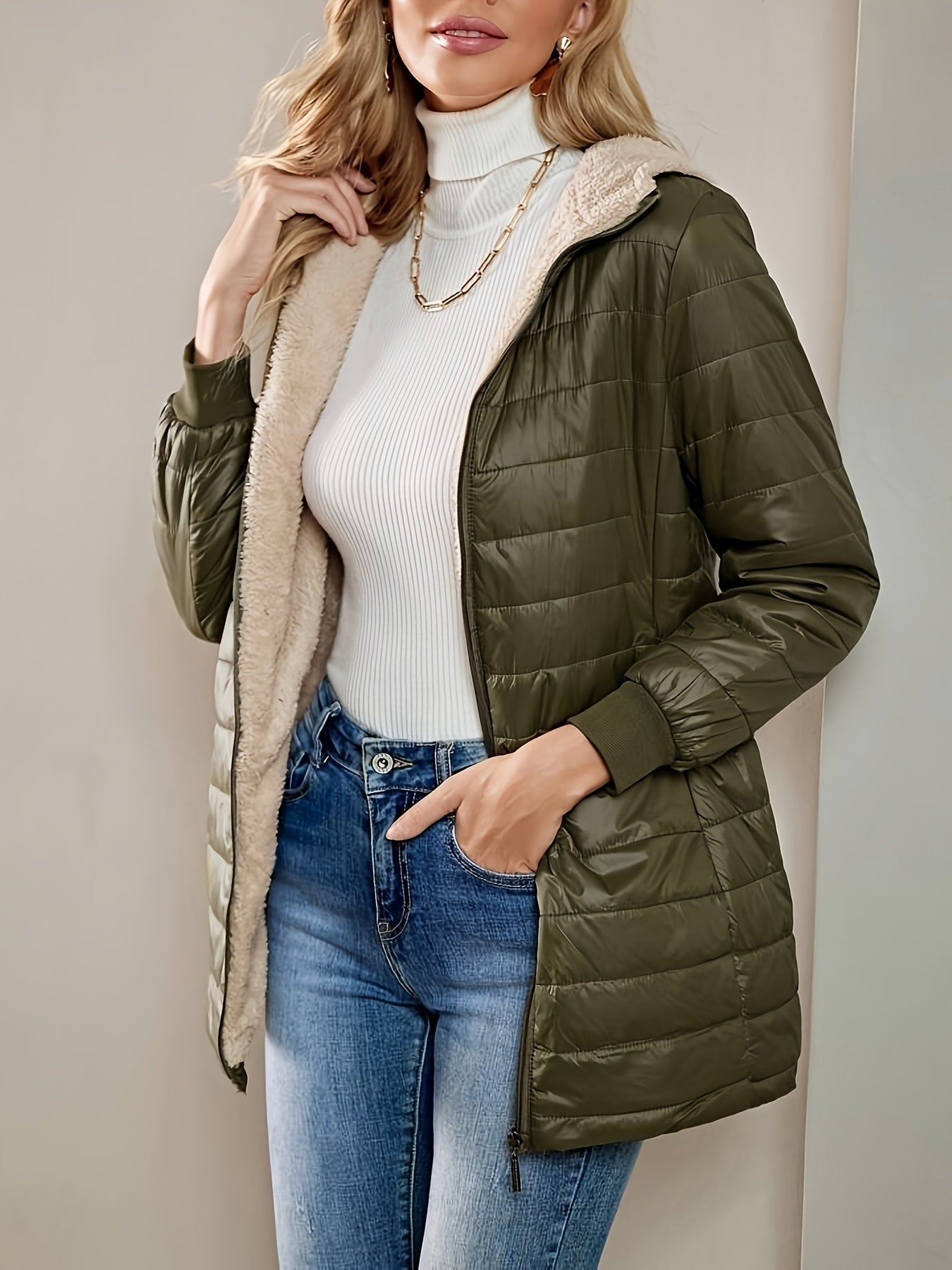 Clara | Warm Winter Hooded Puffer Jacket