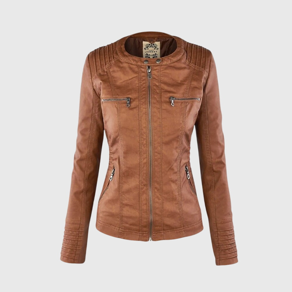 Karoline | Stylish Leather Jacket