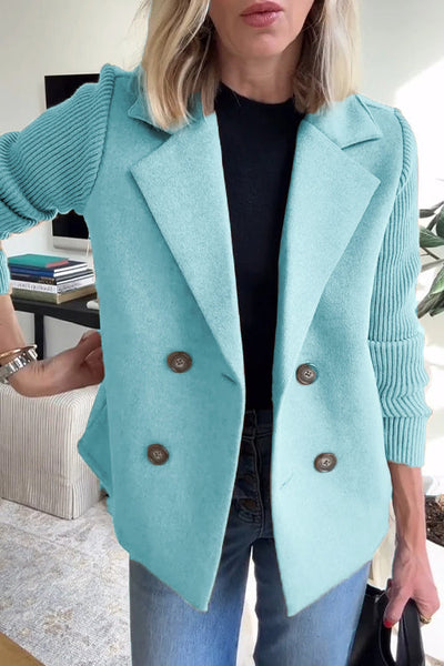 Aria | Women’s Double-Breasted Knit Blazer