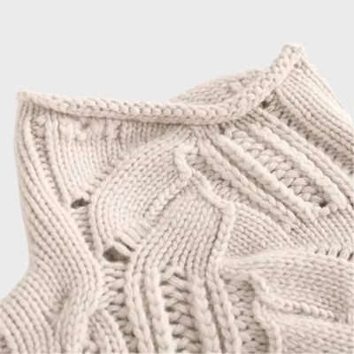 Ksenia | Cashmere Turtleneck with Cable Knit Pattern