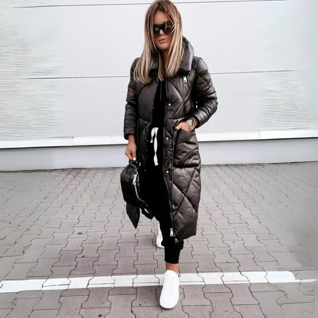 Charlene | Luxe Quilted Long Puffer