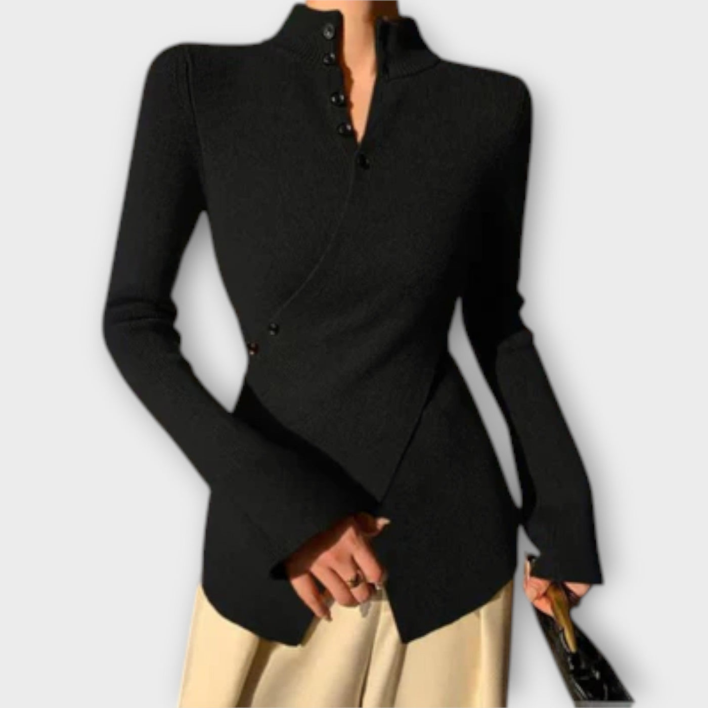 Skylar | Elegant Knitted Cotton Sweater