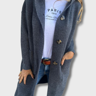 Olga | Elegant Long Knitted Cardigan