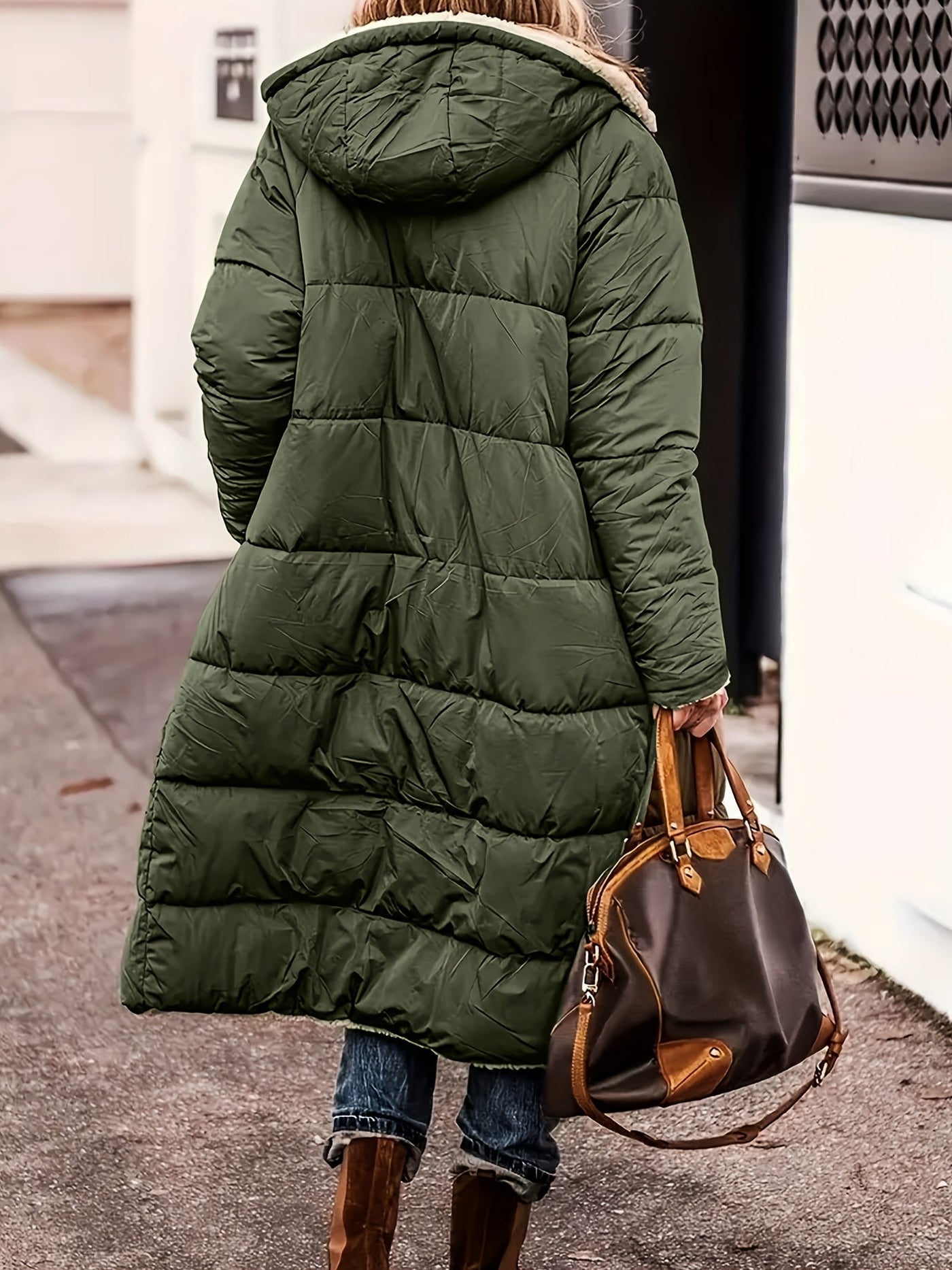 Sophia | Long Puffer Warm Coat Hooded