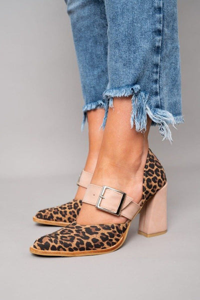 Vittoria | Leopard Print Suede Sandals
