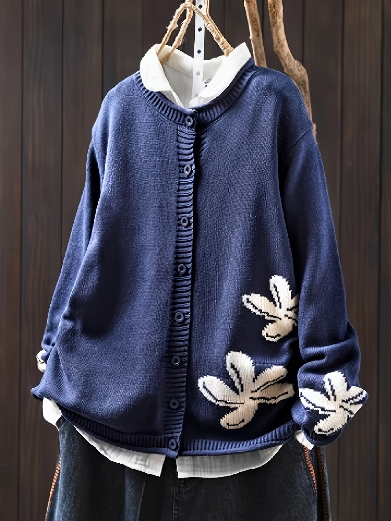 Seraphine - Floral Knit Sweater