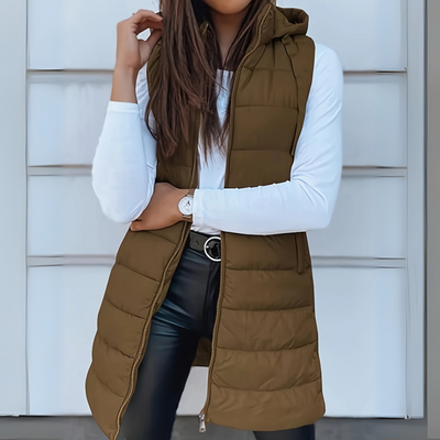 Rain | Long Puffer Vest