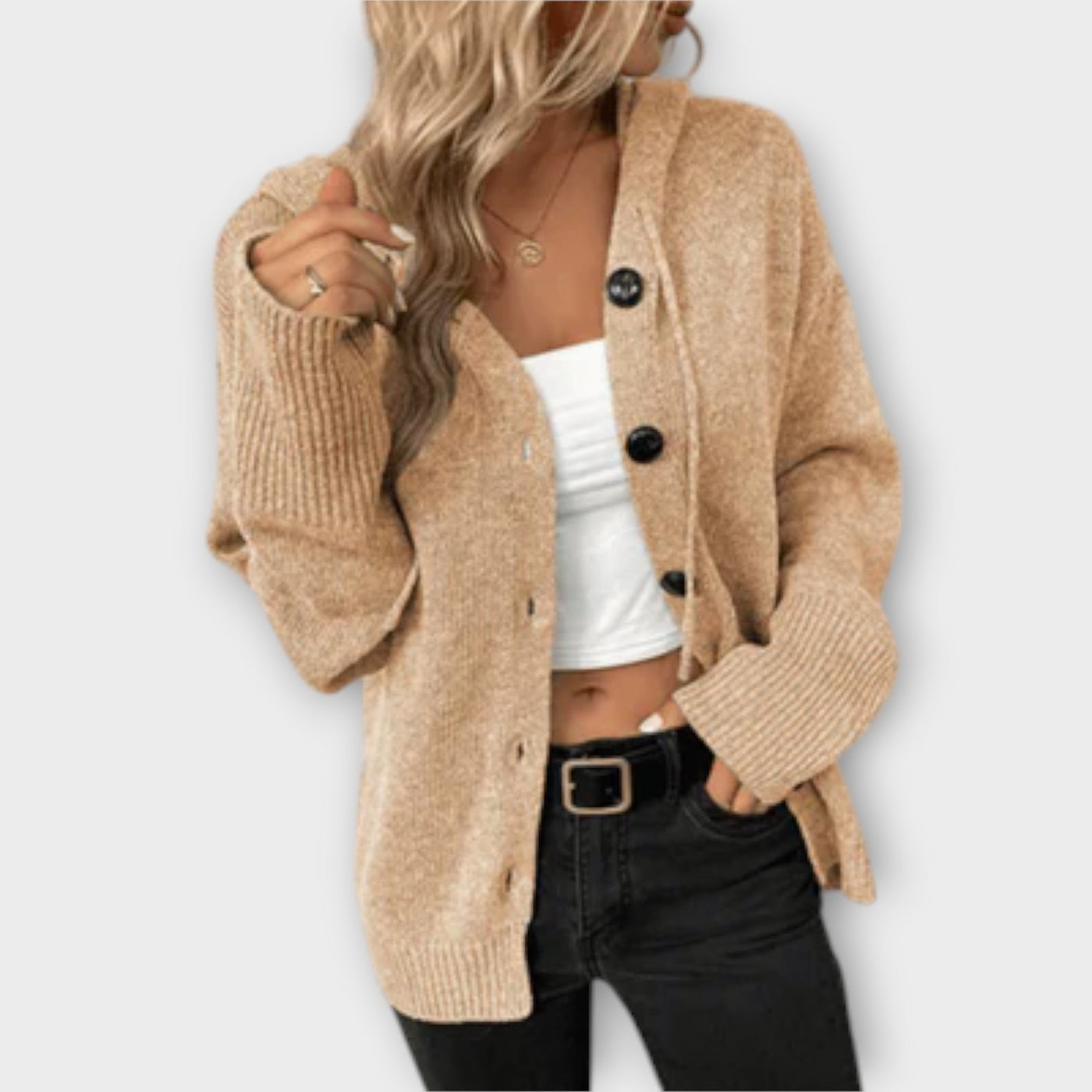 Ashley | Knitted Cardigan with Buttons