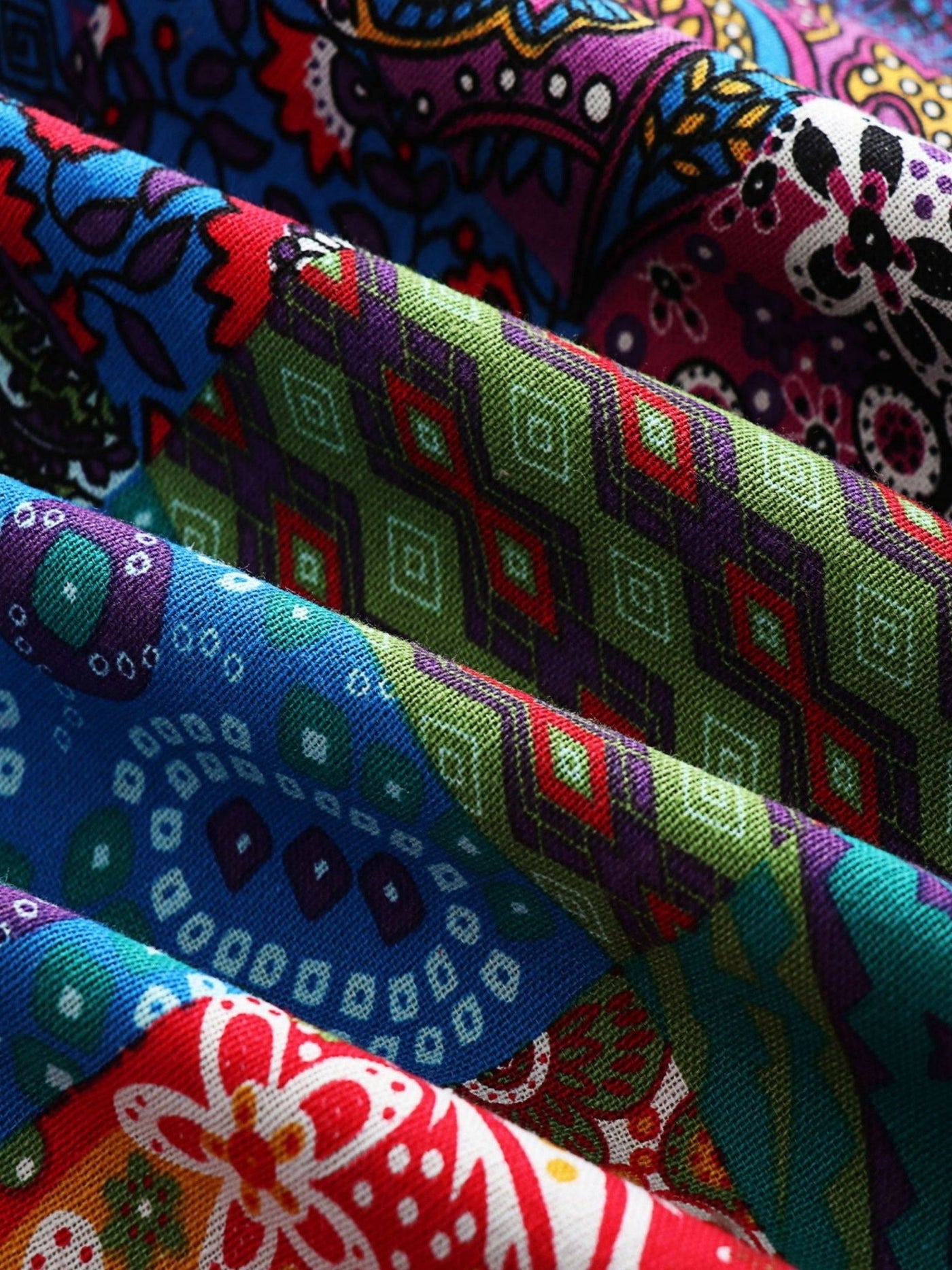 Maribel | Patchwork Coat Boho Hooded Winter Jacket