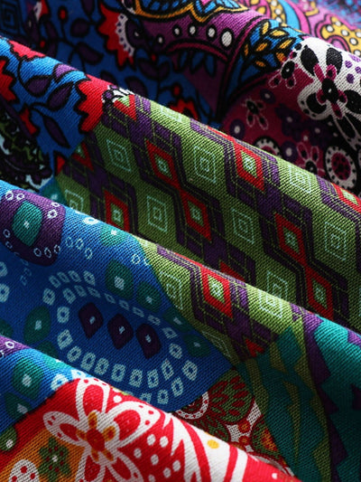 Maribel | Patchwork Coat Boho Hooded Winter Jacket