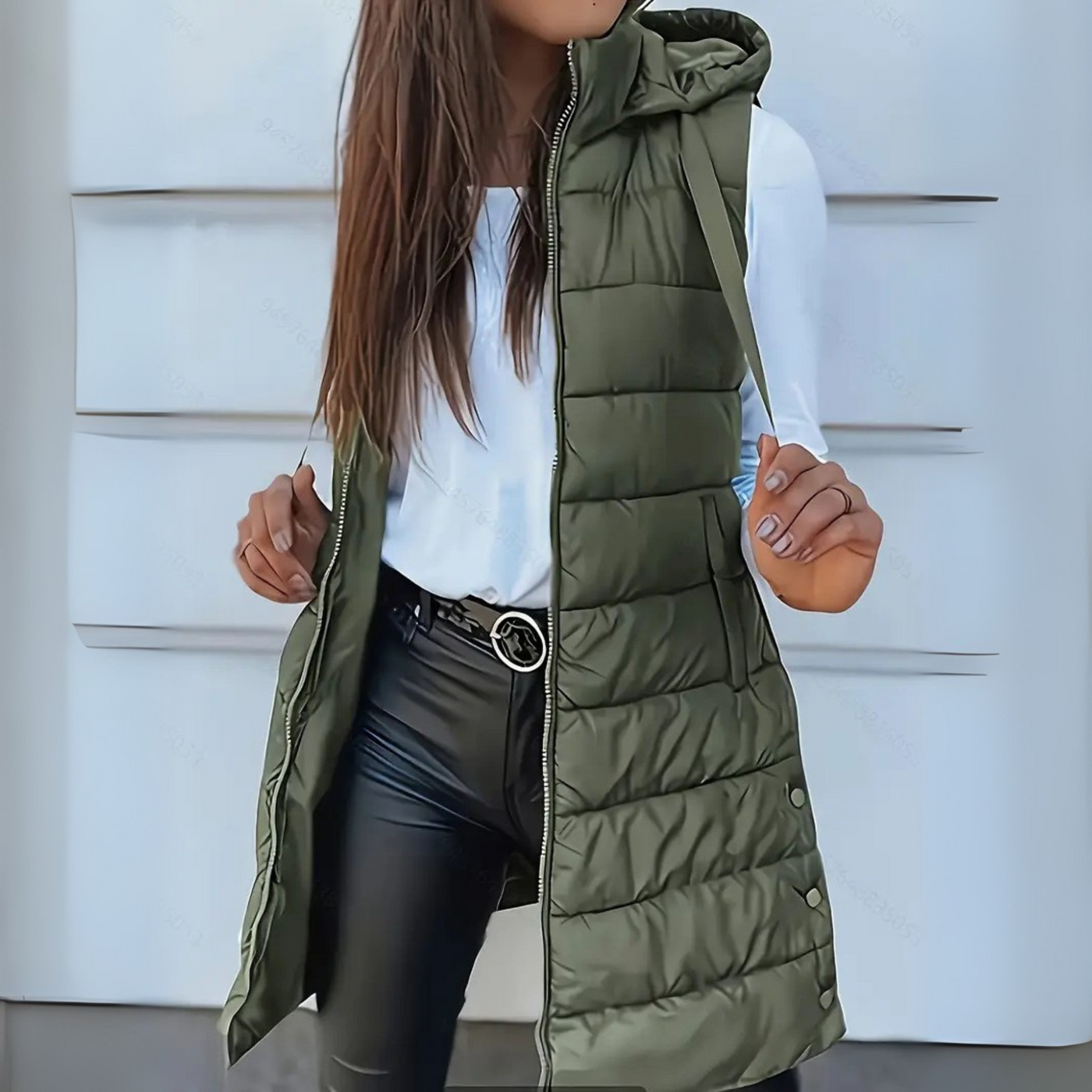 Rain | Long Puffer Vest