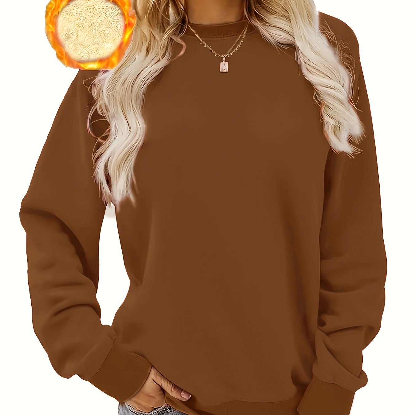 Mila | Winter Pullover Thermal Sweatshirt