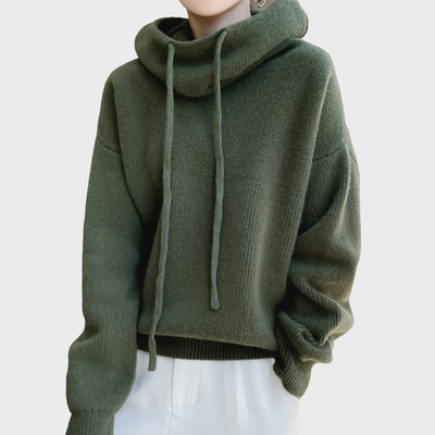 Women's Wool Hoodie | Drawstring
