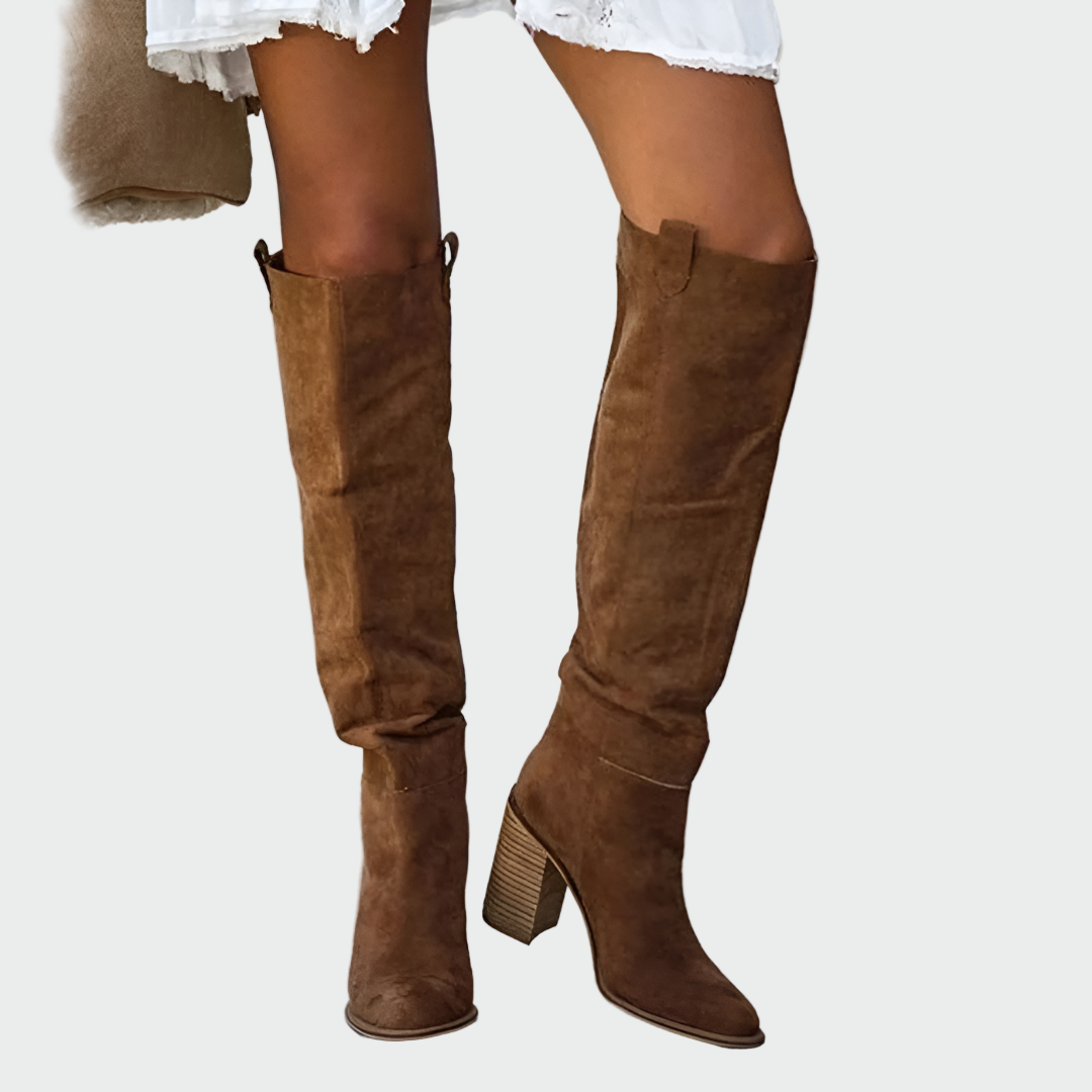 Diane | Knee-High Leather Orthopedic Boots