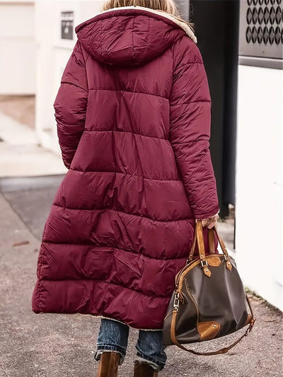 Sophia | Long Puffer Warm Coat Hooded