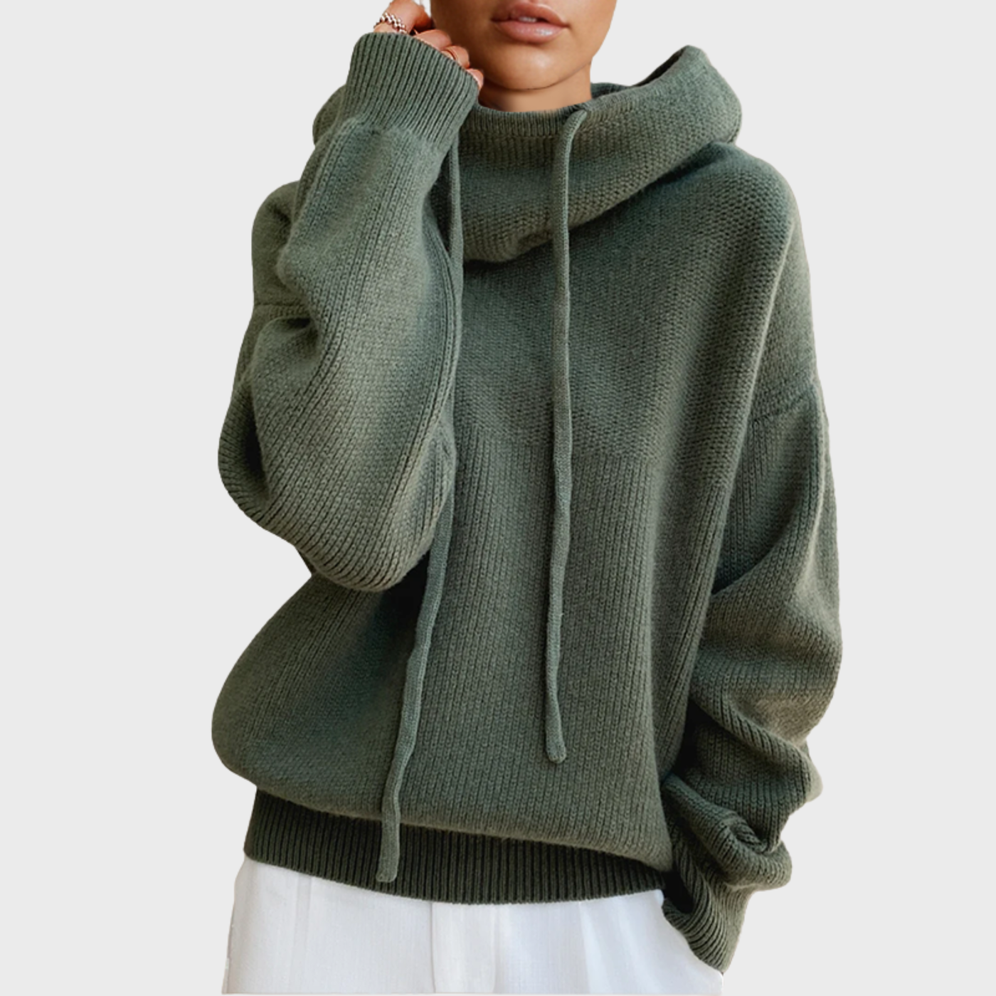 Women's Wool Hoodie | Drawstring