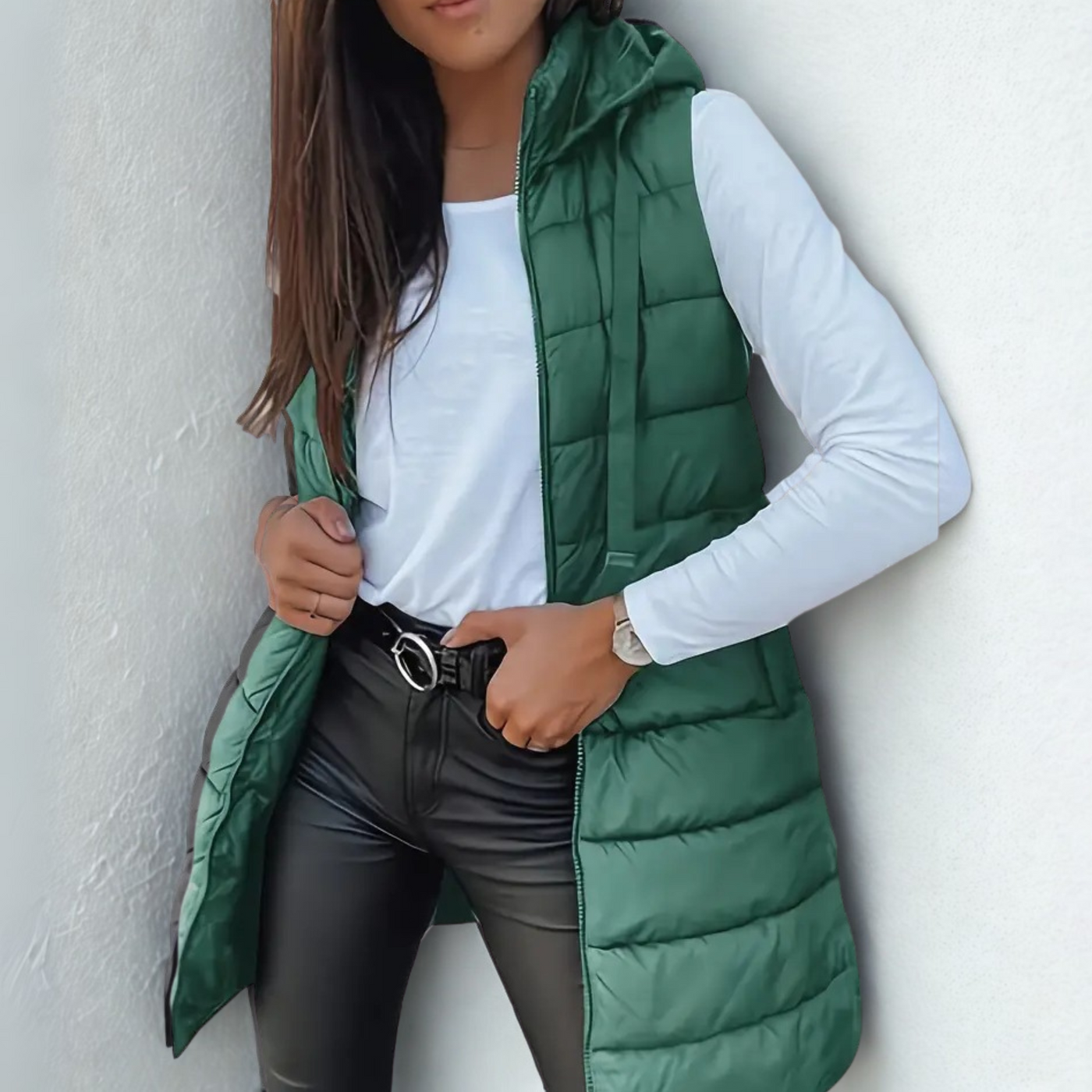 Rain | Long Puffer Vest