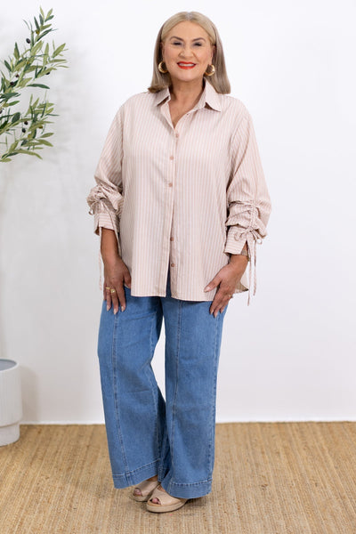 Laura | Oversized Striped Shirt