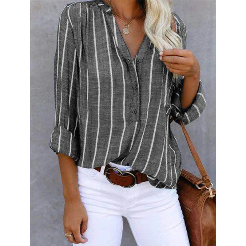 Maddie | Striped Shirt