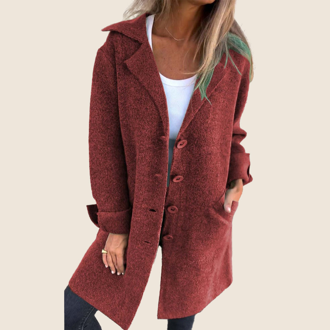 Marcelle | Chic Hooded Coat with Pockets