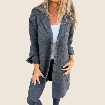 Marcelle | Chic Hooded Coat with Pockets