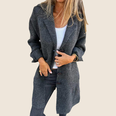 Marcelle | Chic Hooded Coat with Pockets