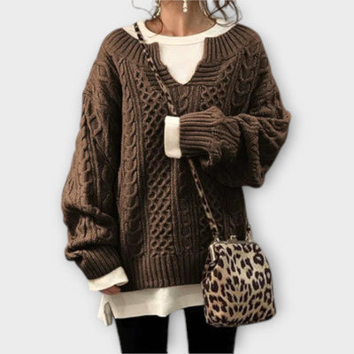 Destiny | Oversized Sweater with Cable Pattern