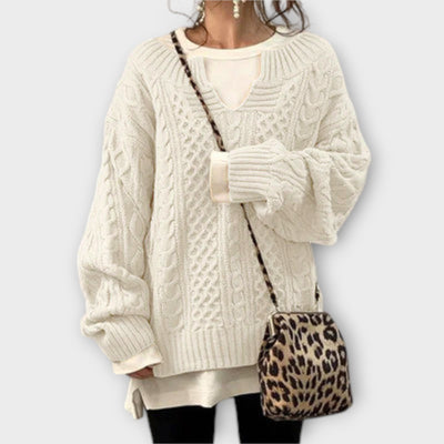 Destiny | Oversized Sweater with Cable Pattern