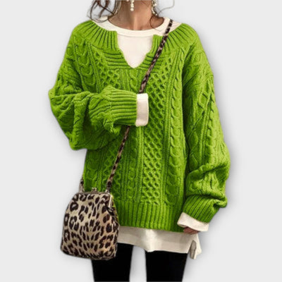 Destiny | Oversized Sweater with Cable Pattern