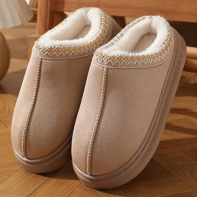 Chloe | Fluffy Platform Slippers