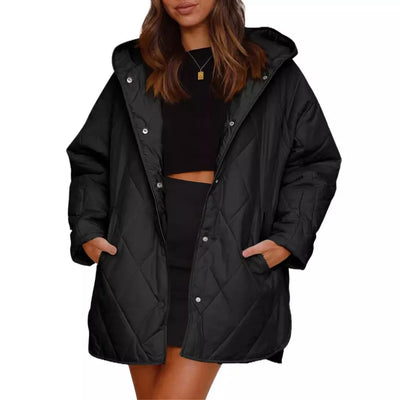 Aria | Quilted Oversized Hooded Coat