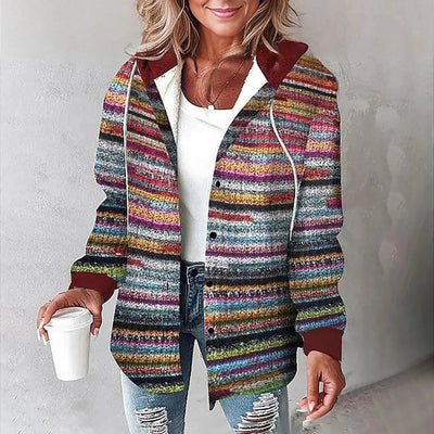 Mirelda | Cozy Plaid Hoodie Jacket