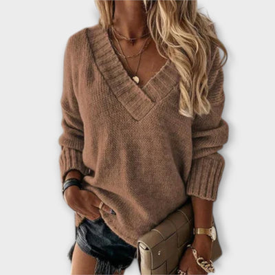 Kayla | Cozy V-Neck Sweater