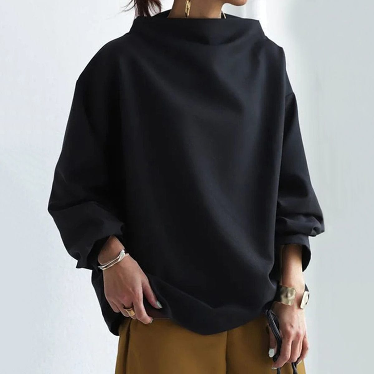 Alana | High-Neck Soft Knit Top