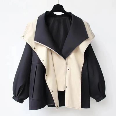 Breanna | Two-Tone Hooded Jacket