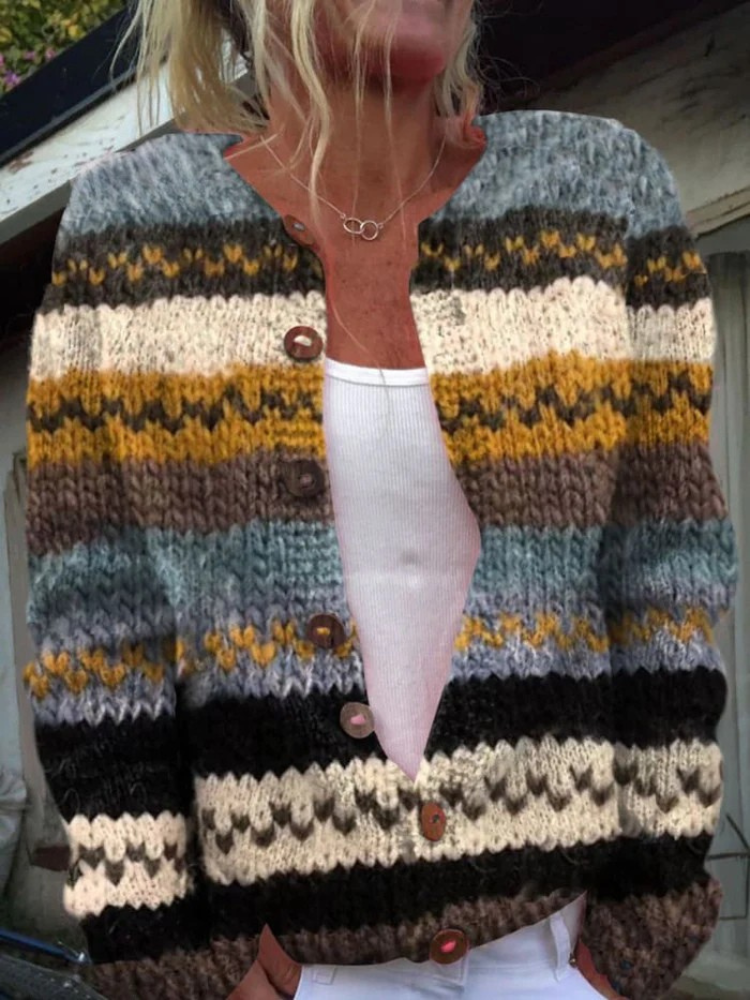 Lillian | Striped Cardigan