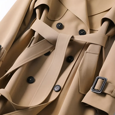 Elara | Women’s Classic Double-Breasted Trench Coat