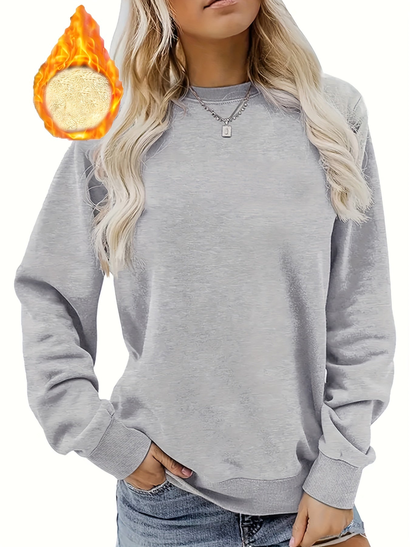 Mila | Winter Pullover Thermal Sweatshirt