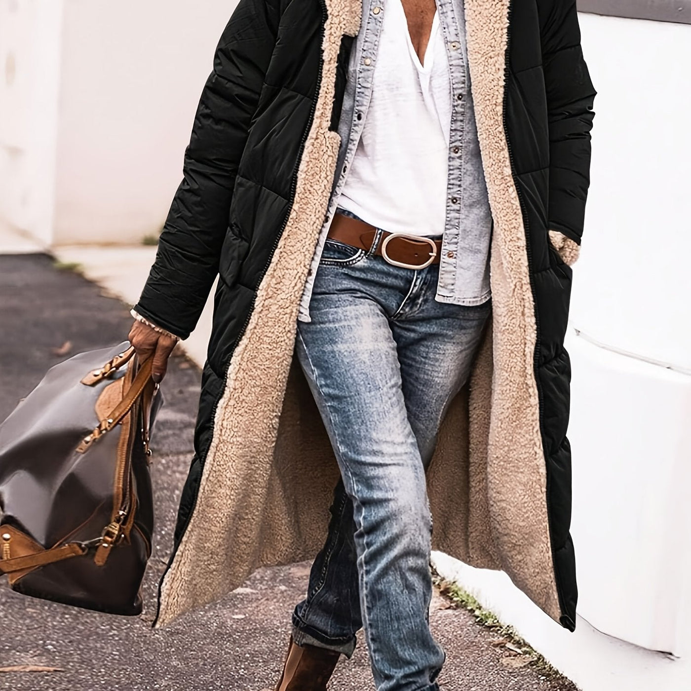 Sophia | Long Puffer Warm Coat Hooded